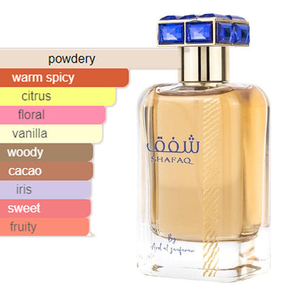 Shafaq Perfume 100ml EDP by Ard Al Zaafaran - Unisex perfume scent profile