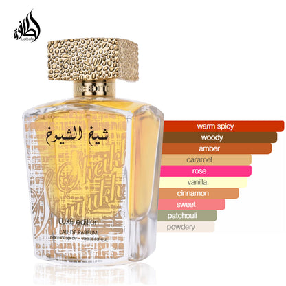 Lattafa Sheikh Al Shuyukh Luxe Edition EDP 100ml perfume scent profile