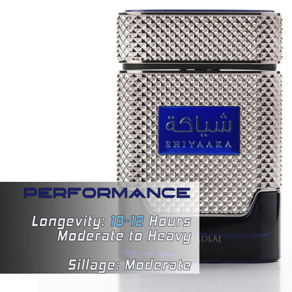 Khadlaj Shiyaaka – BLUE – EDP 100 ml EDP – Langanhaltend – Zitrus, pudrig, blaue Blumen, süß, cremig