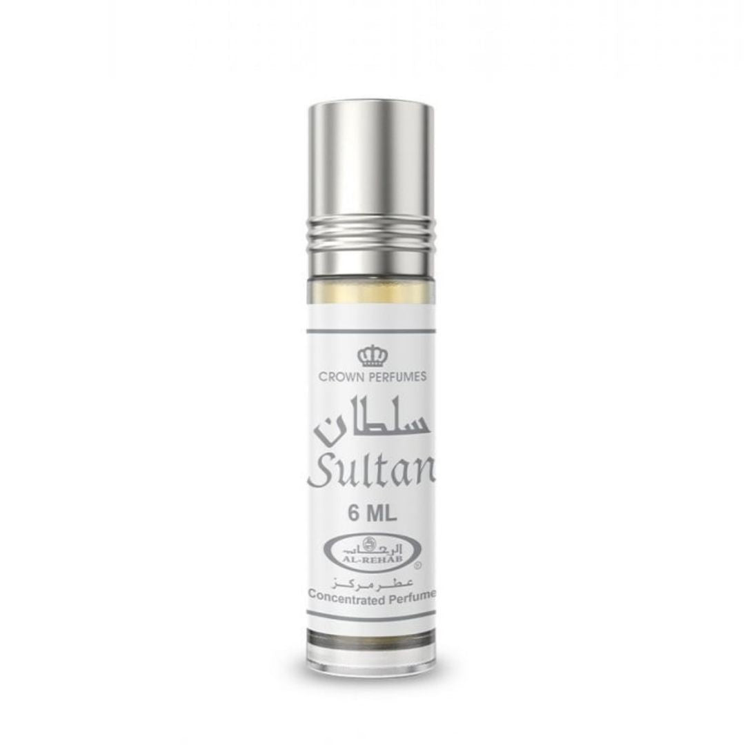 Sultan 6ml Perfume Roll-On Oil Al Rehab roll-on bottle close up view
