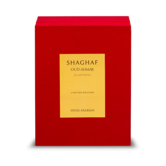 Swiss Arabian Shaghaf Oud Ahmar Unisex EDP 75ml red box front view