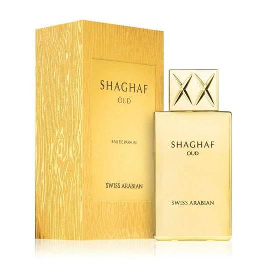 Swiss Arabian Shaghaf Oud Unisex Eau de Parfum 75ml Gold