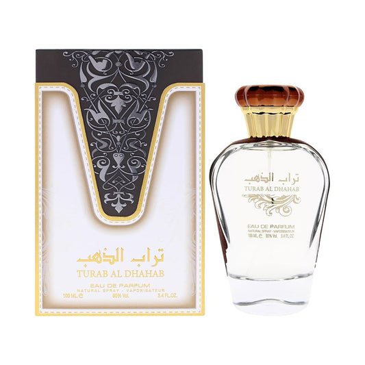 Turab Al Dhabar perfume bottle and packaging on a white background