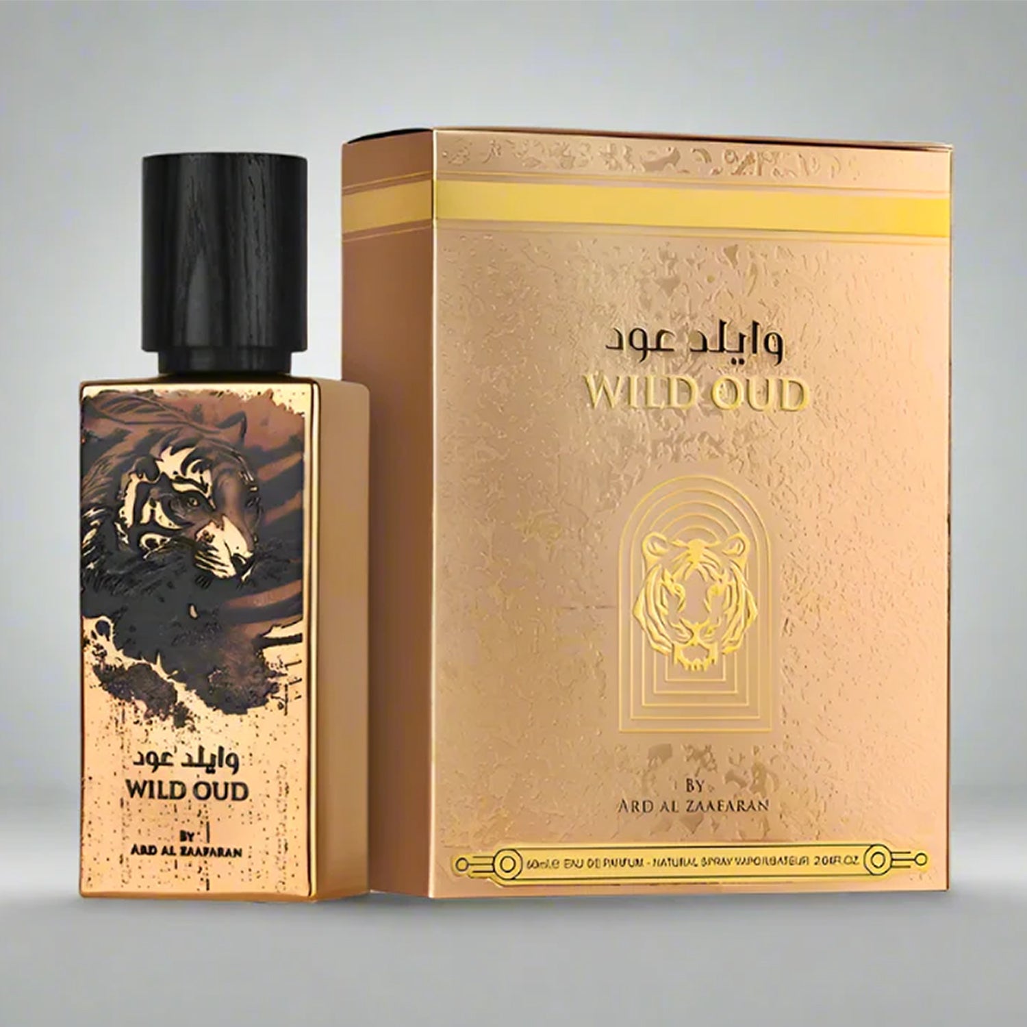 Wild Oud 60ml Eau de Parfum Ard Al Zafaraan bottle and box