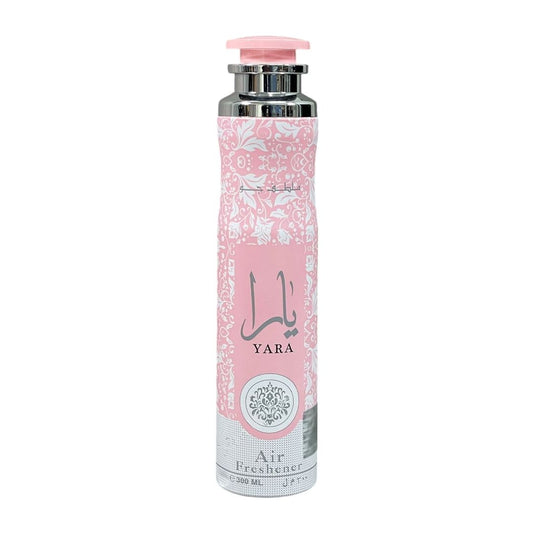 Yara Pink Air Freshener 300ml by Lattafa front can view