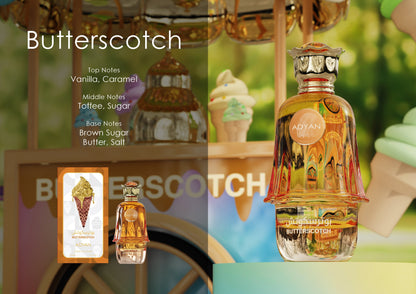 Adyan Butterscotch manufacturer fragrance notes and product presentation