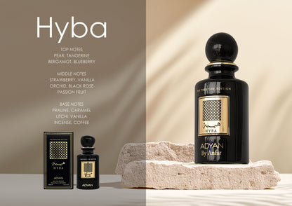 Adyan Hyba fragrance notes and 100ml perfume bottle