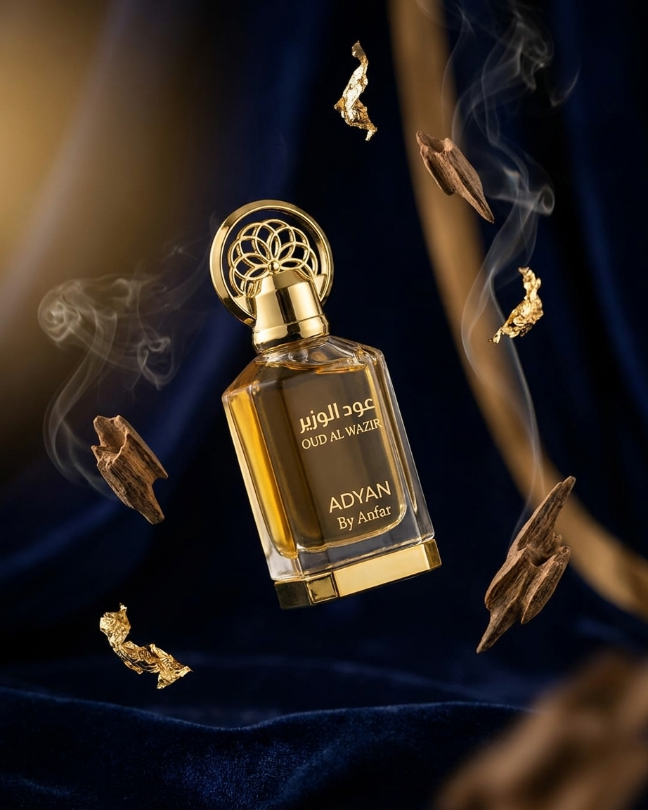 Adyan Oud Al Wazir 12ml concentrated perfume oil bottle