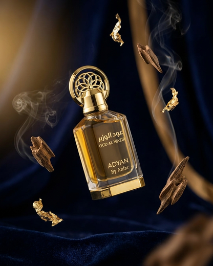 Adyan Oud Al Wazir 12ml concentrated perfume oil bottle