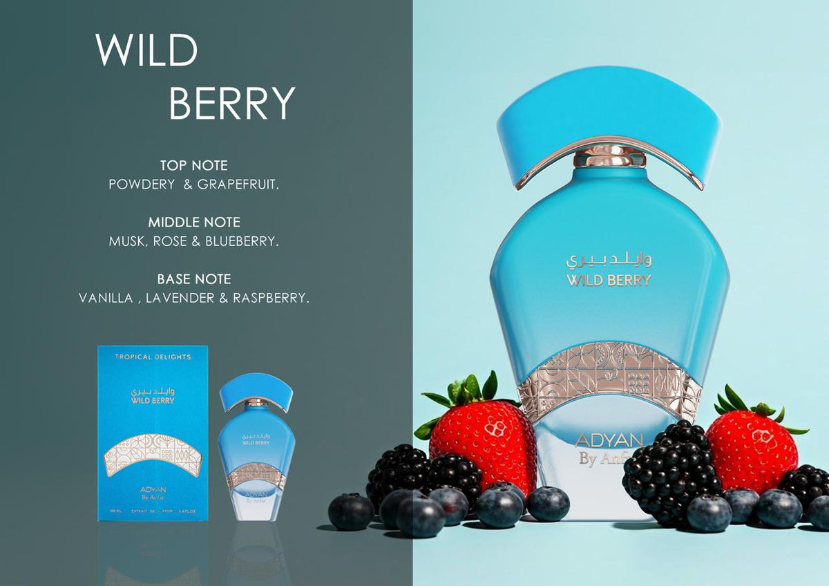 Adyan Wild Berry manufacturer fragrance notes and product presentation
