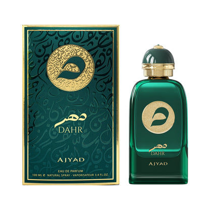 Ajyad Dahr EDP 100ml green bottle and presentation box