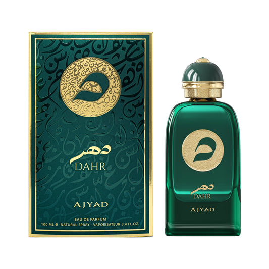 Ajyad Dahr EDP 100ml green bottle and presentation box
