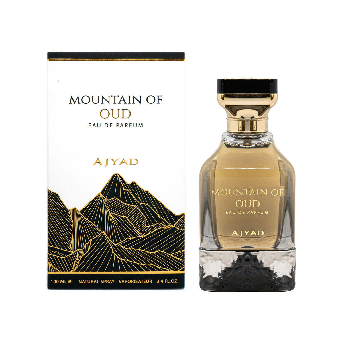 Ajyad Mountain of Oud EDP 100ml bottle and presentation box