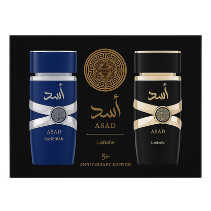 Asad &amp; Asad Zanzibar Eau de Parfum Spray, 100 ml, Geschenkset zur 5. Jubiläumsausgabe