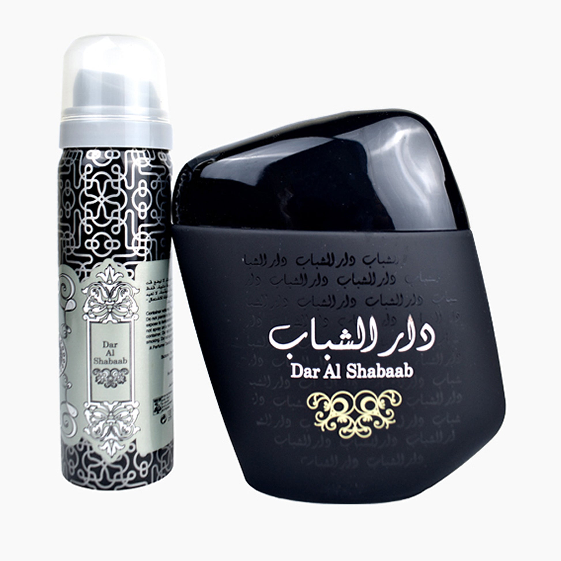 Dar Al Shabaab EDP 100ml with Deodarant by Ard Al Zaafaran bottle and deo