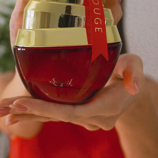 Sapil Rouge Eau de Parfum 100ml Video luxury bottle in hand