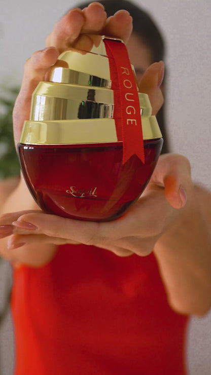 Sapil Rouge Eau de Parfum 100ml Video luxury bottle in hand