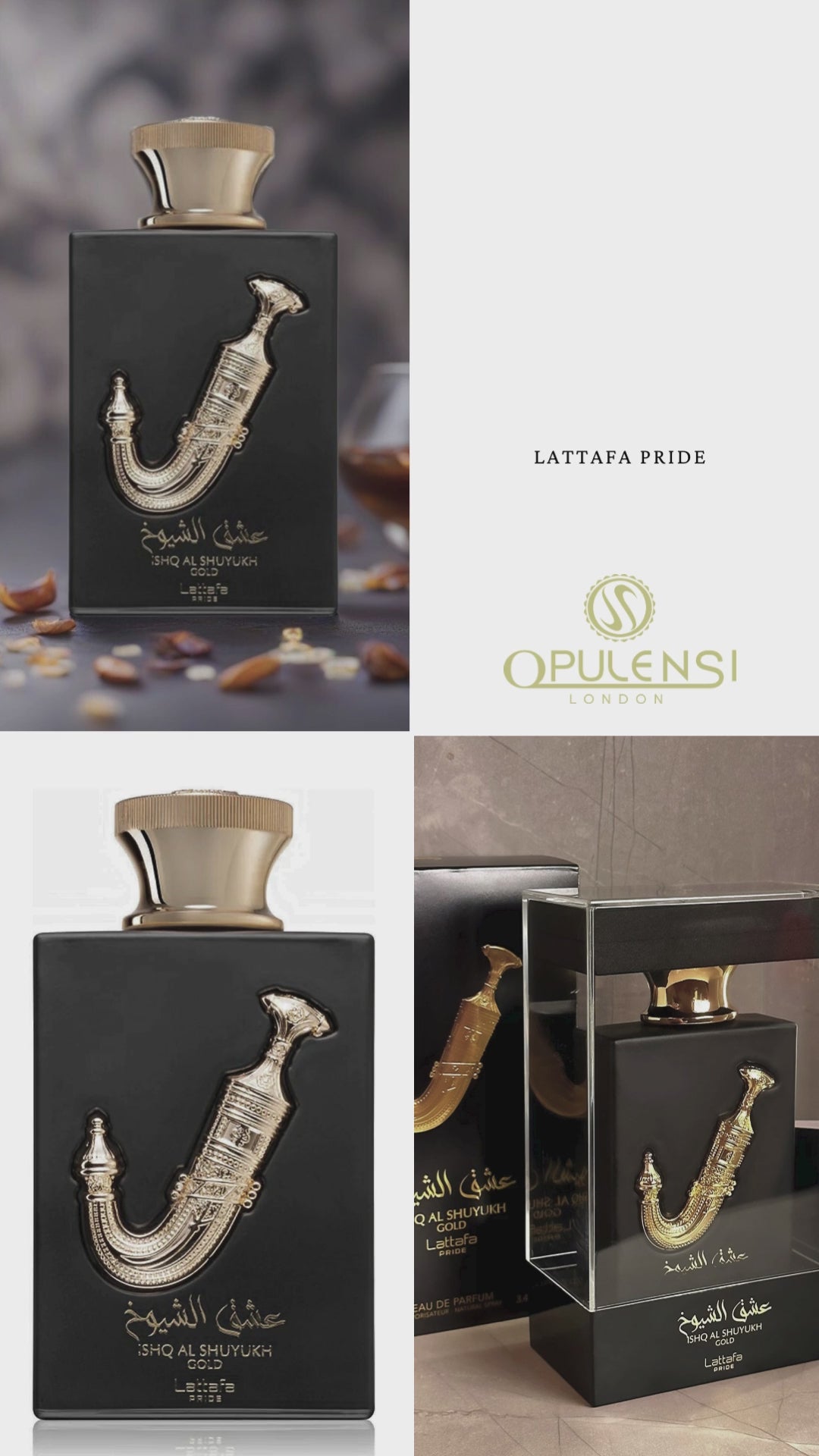 Lattafa Pride Ishq Al Shuyukh Gold 100ml Promo video
