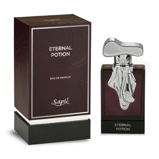 Sapil Eternal Potion Eau De Parfum luxury perfume bottle with packaging box elegant brown fragrance for men and women