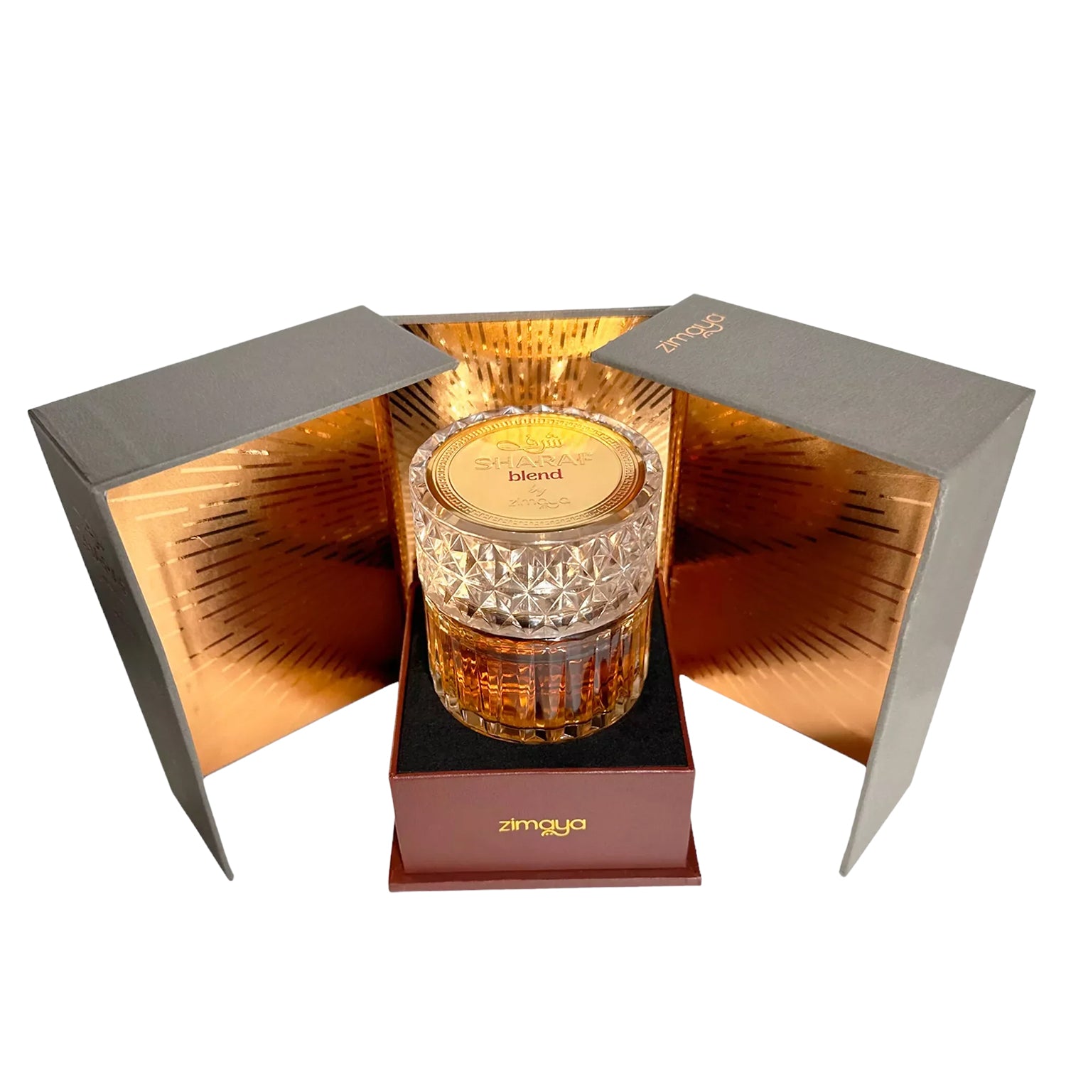 Zimaya Sharaf Blend EDP 100ml by Zimaya Afnan box opened wide