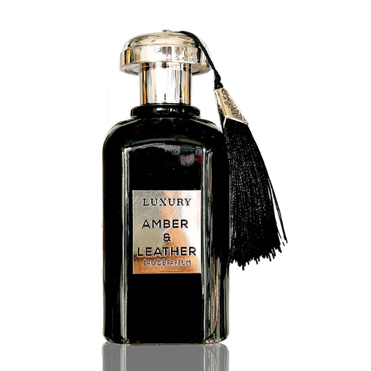 Amber & Leather Edp 100ml perfume by Khalis bottle