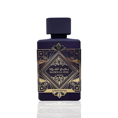 Bade’e Al Oud Amethyst 100ml edp by Lattafa bottle showcase
