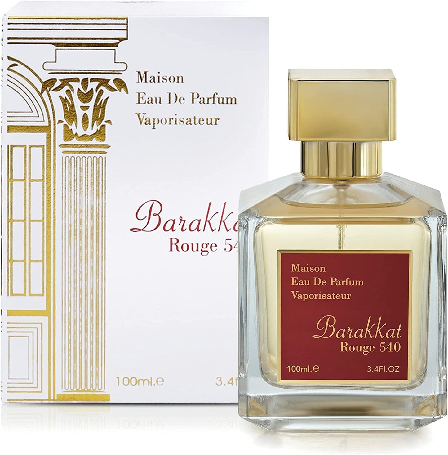 Barakkat rouge 540 100ml EDP perfume spray for Women bottle and box