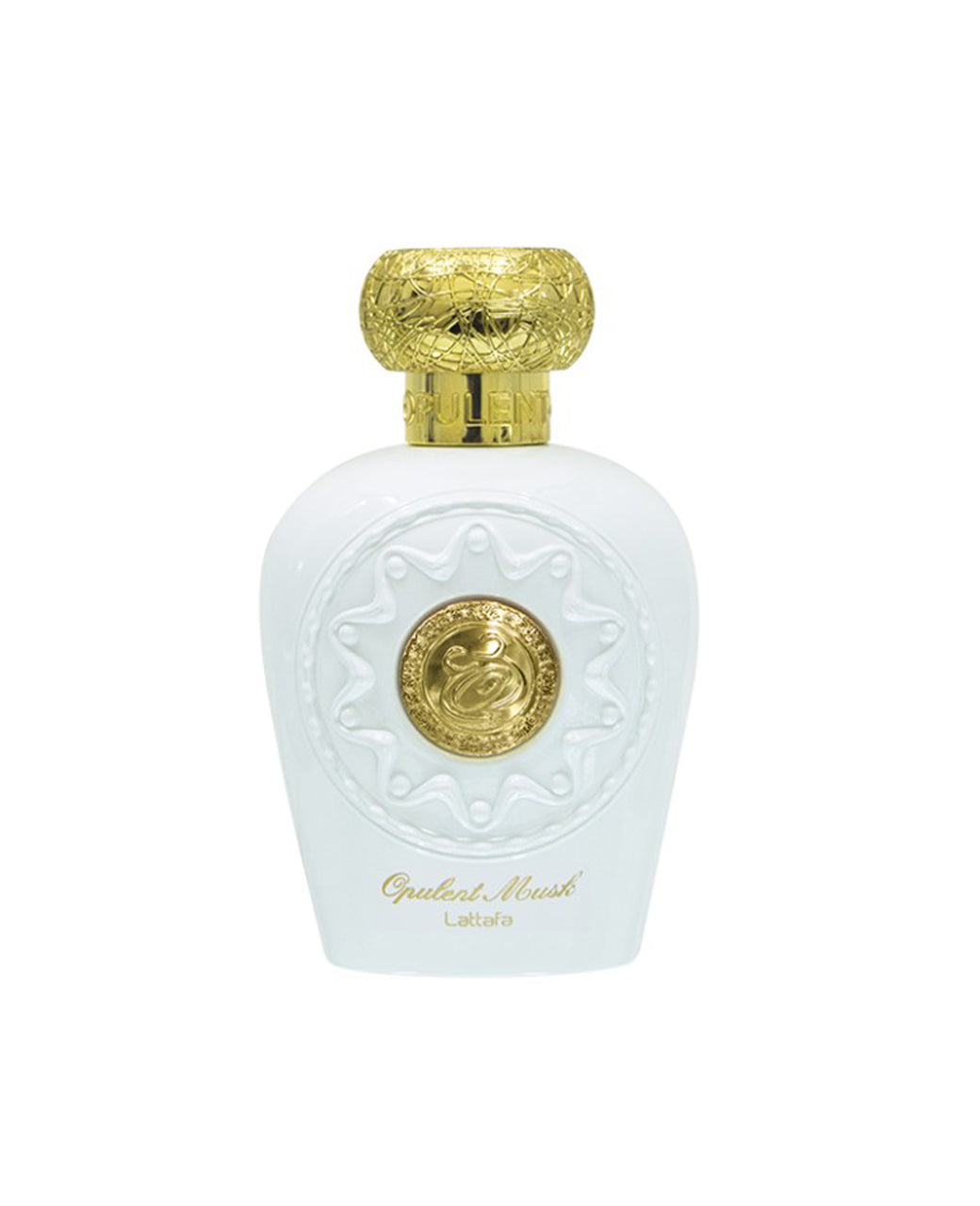 Opulent Musk White 100ml EDP by Lattafa bottle front view