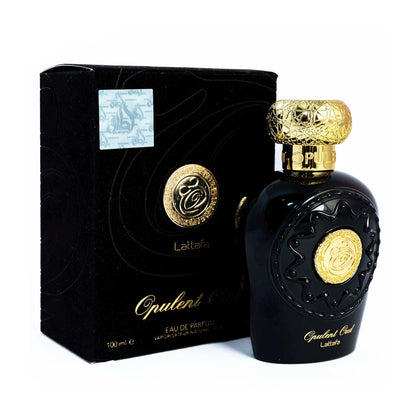 Opulent Oud 100ml EDP by Lattafa bottle and box
