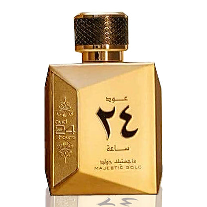 Oud 24 Hours Majestic Gold 100ml EDP by Ard Al Zaafaran bottle front view