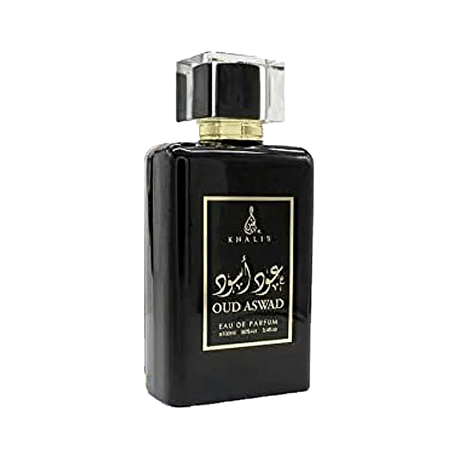 Oud Aswad 100ml EDP Khalis bottle angle view