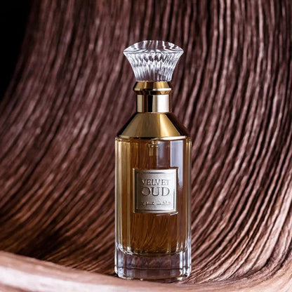 Velvet Oud Perfume 100ml EDP by Lattafa woody banner