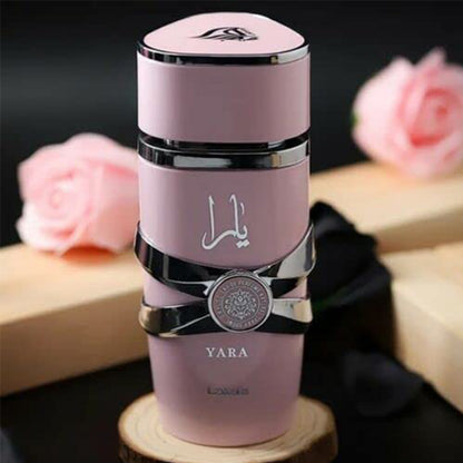 Yara Eau De Parfum 100ml by Lattafa lifestyle display